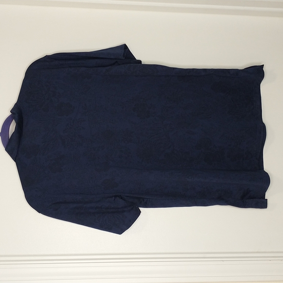 Nike blue black floral areoreact victory dri fit polo - Picture 5 of 5